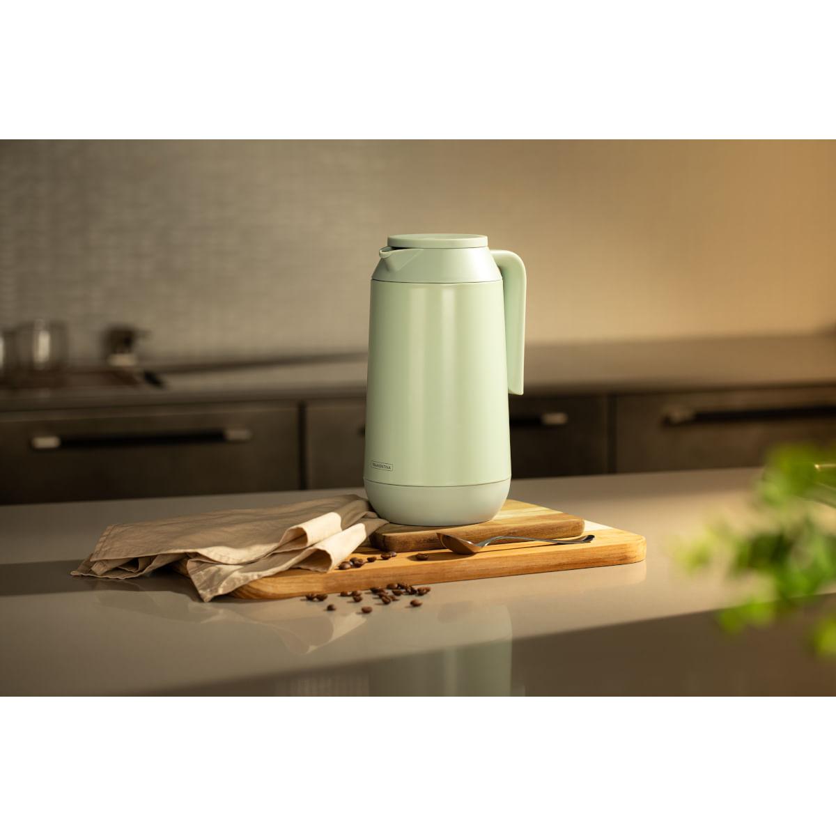 Bule Térmico Tramontina Exata em Aço Inox Revestido Verde 1 L