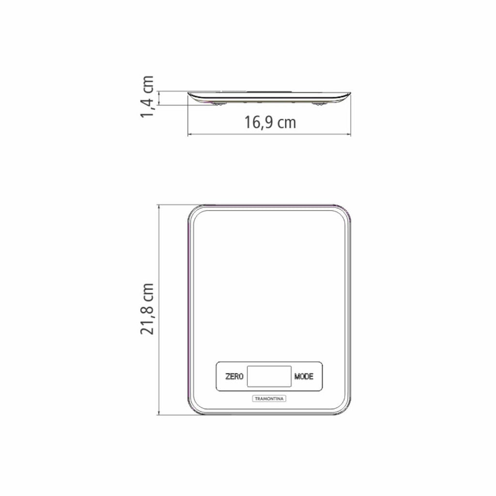 Balança Digital para Cozinha Tramontina Adatto em Aço Inox