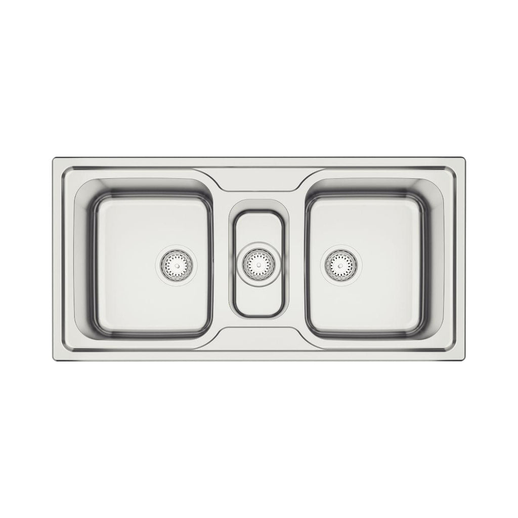 Cuba de Sobrepor Tramontina Marea Deep 100x50cm Aço Inox Escovado Outlet