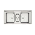 Cuba de Sobrepor Tramontina Marea Deep 100x50cm Aço Inox Escovado Outlet