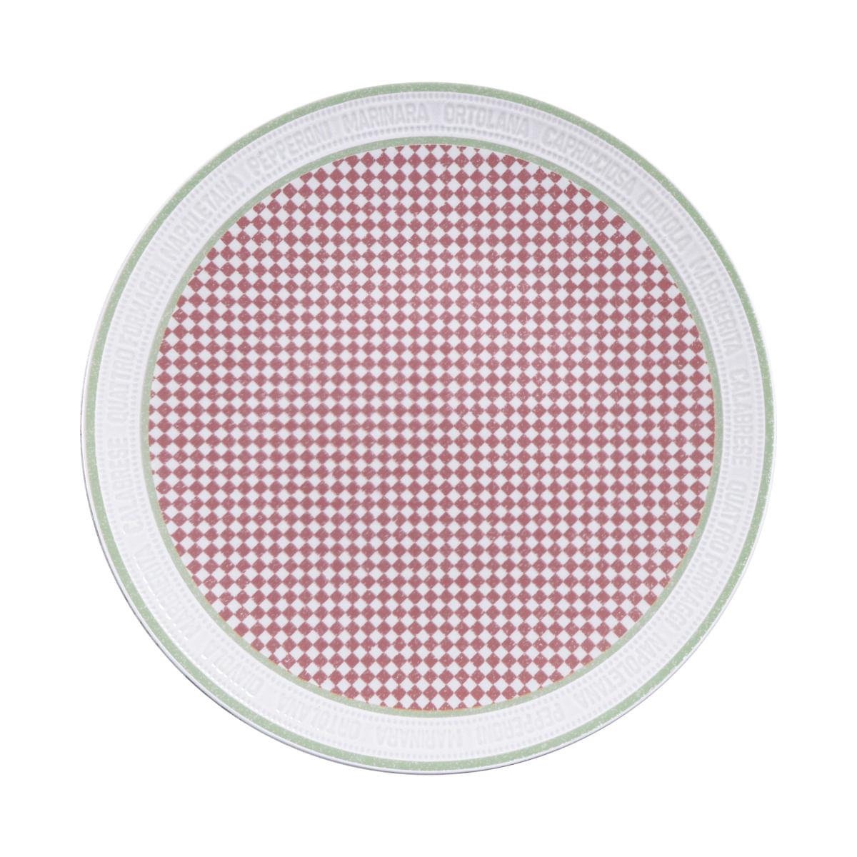 Prato Raso Tramontina Positano em Porcelana Decorada 25 cm