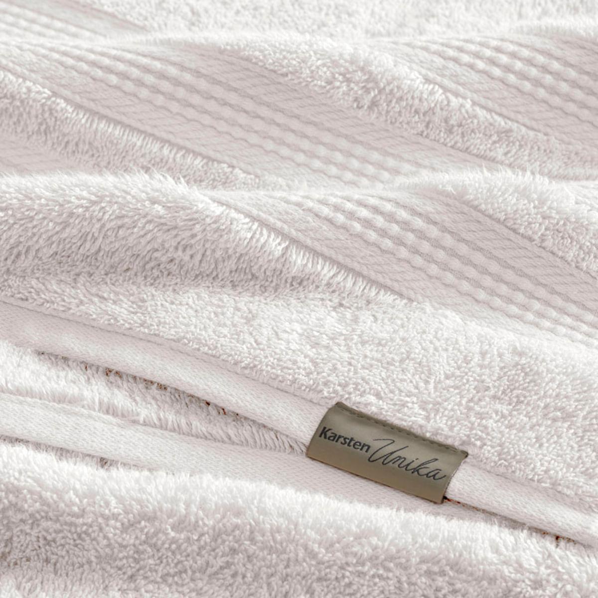 Toalha de Banho Karsten Fio Penteado 100% Algodão Suprema Branco 70x140 cm