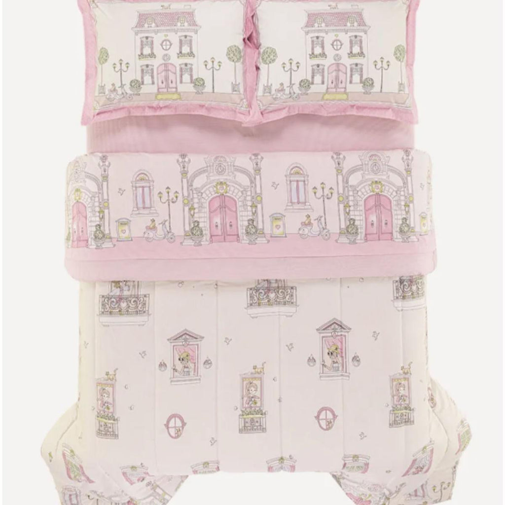 Edredom Infantil Casal Karsten 200 Fios 100% Algodão Flory