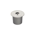 Lixeira de Embutir Tramontina Clean Round em Aço Inox com Balde Plástico 8 L