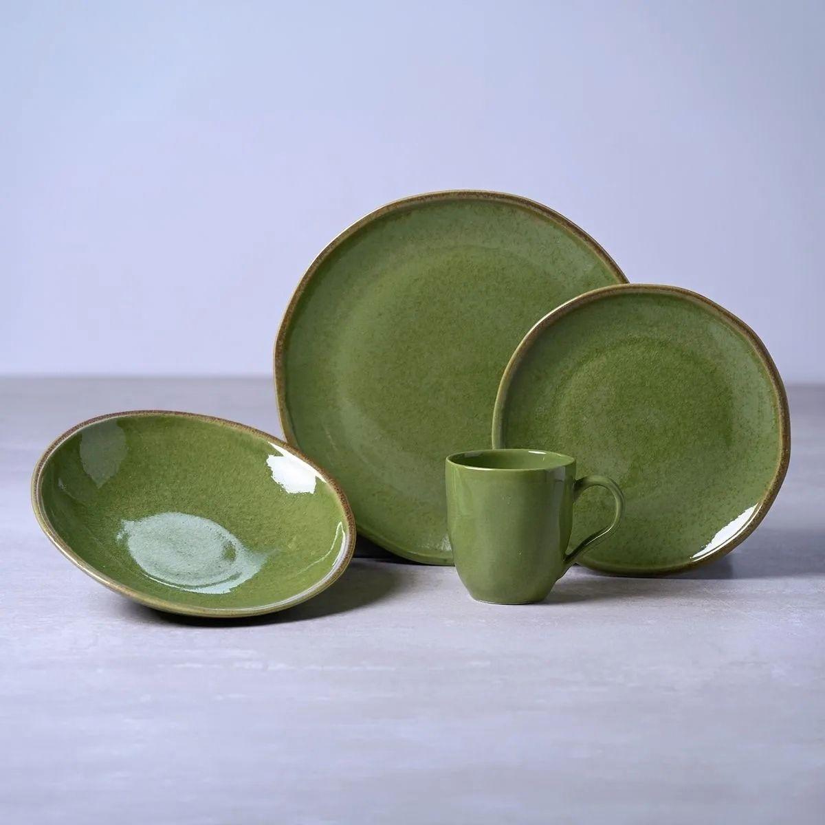 Aparelho de Jantar 16 Peças Daily Fresh Verde Porto Brasil