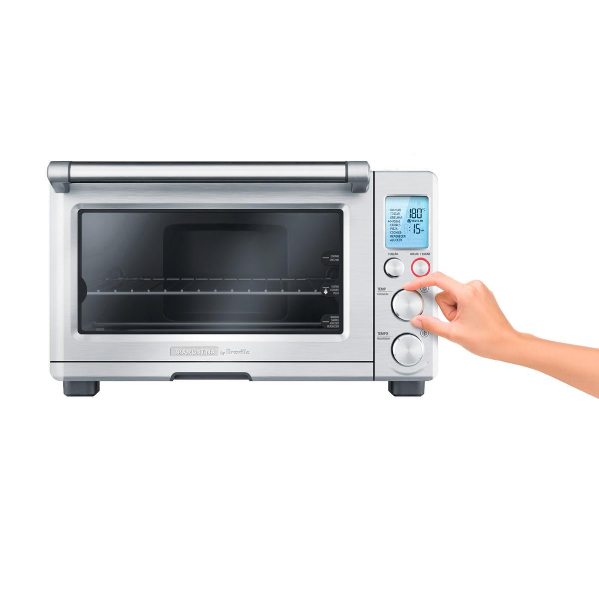Forno Elétrico Tramontina by Breville Smart em Aço Inox 9 Funções 22 L 127 V