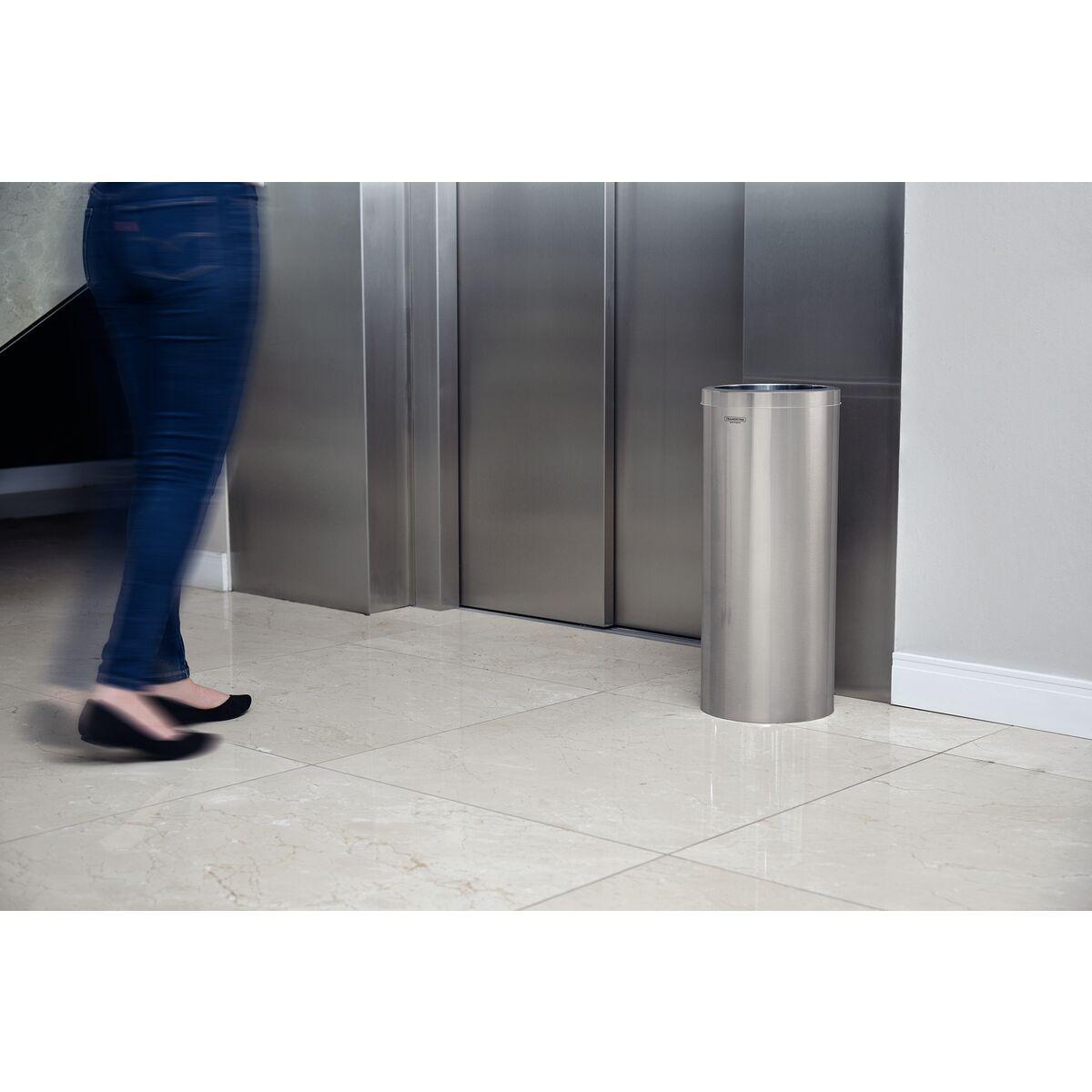Lixeira Inox Tramontina Institucional com Acabamento Scotch Brite 30 Litros
