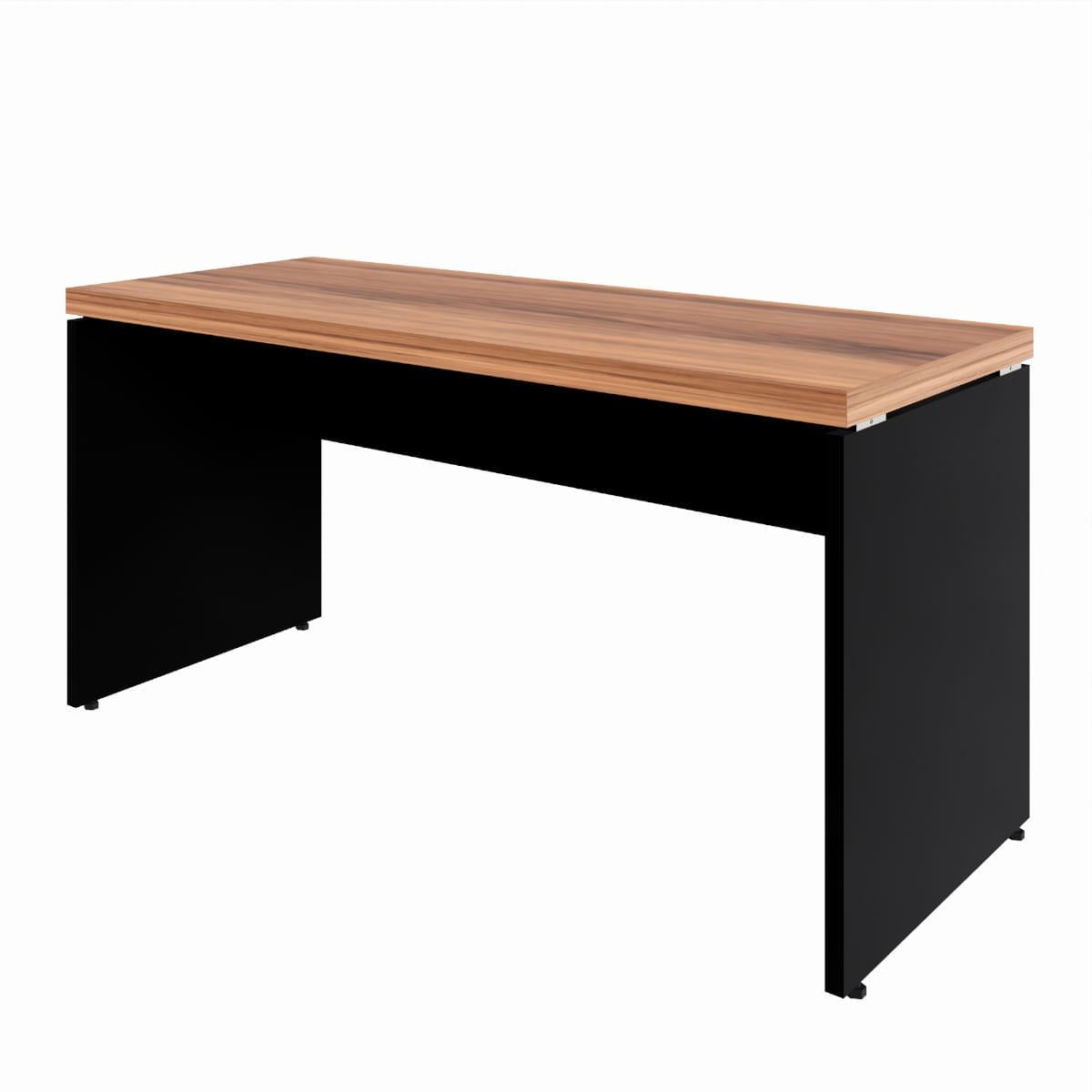 Mesa para Escritório 150x60 cm Nogal Preto Fosco Marin Brasil