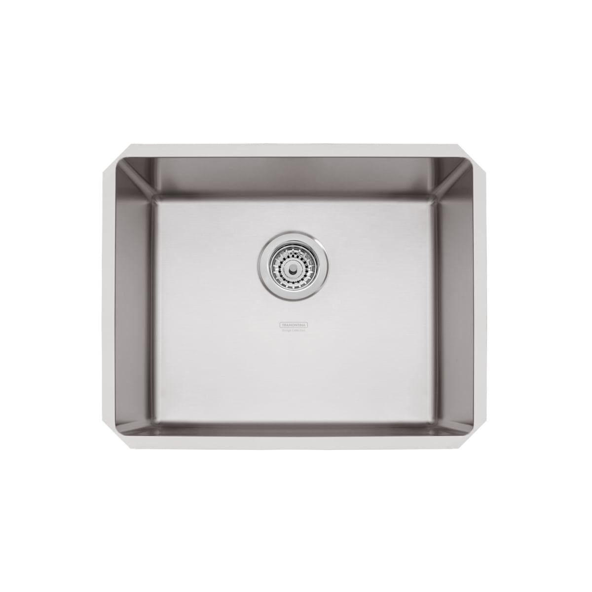 Cuba de Embutir Quadrum 50 Tramontina 50x40x20 cm em Aço Inox Acetinado OUTLET