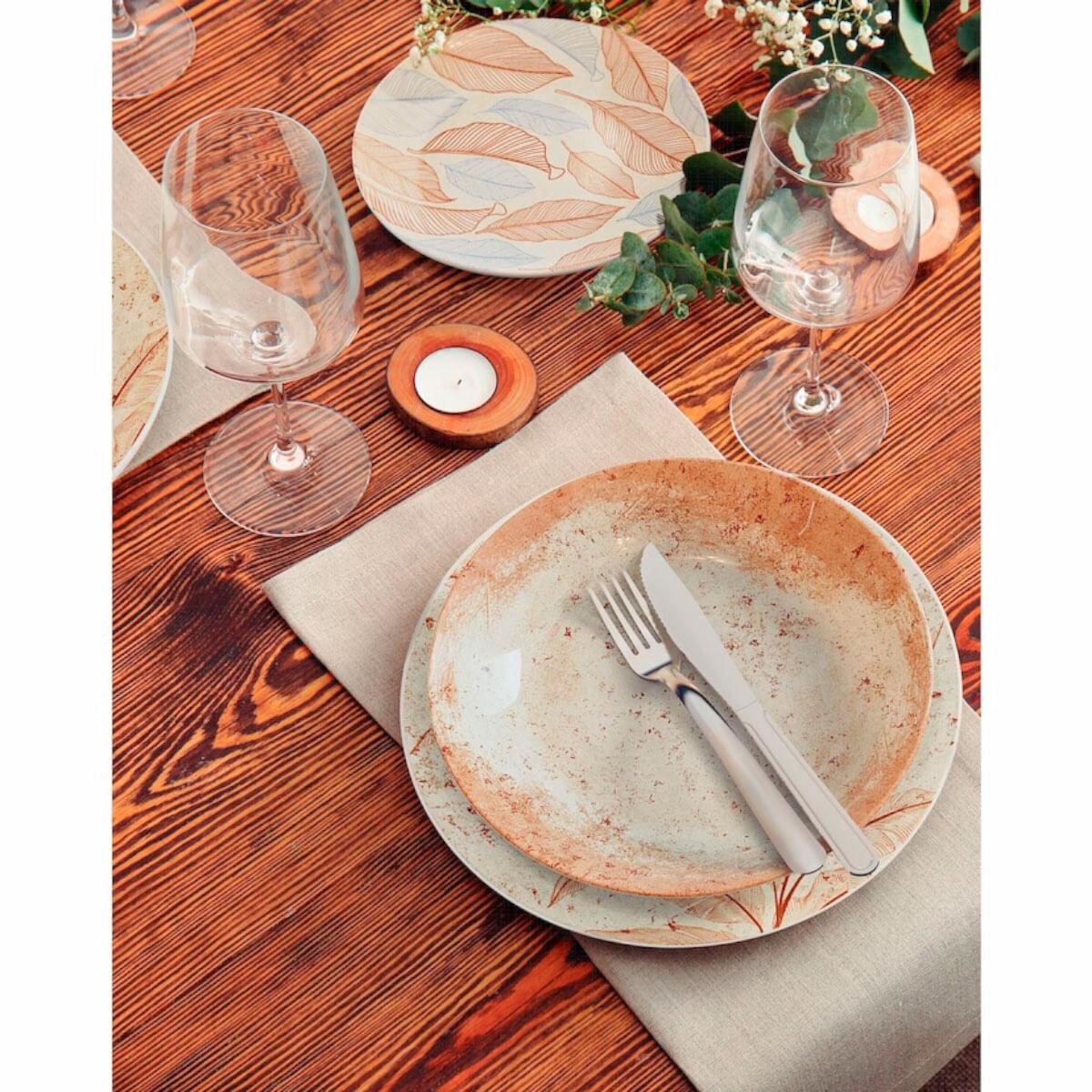 Aparelho de Jantar Tramontina Aster em Porcelana Decorada 20 Peças