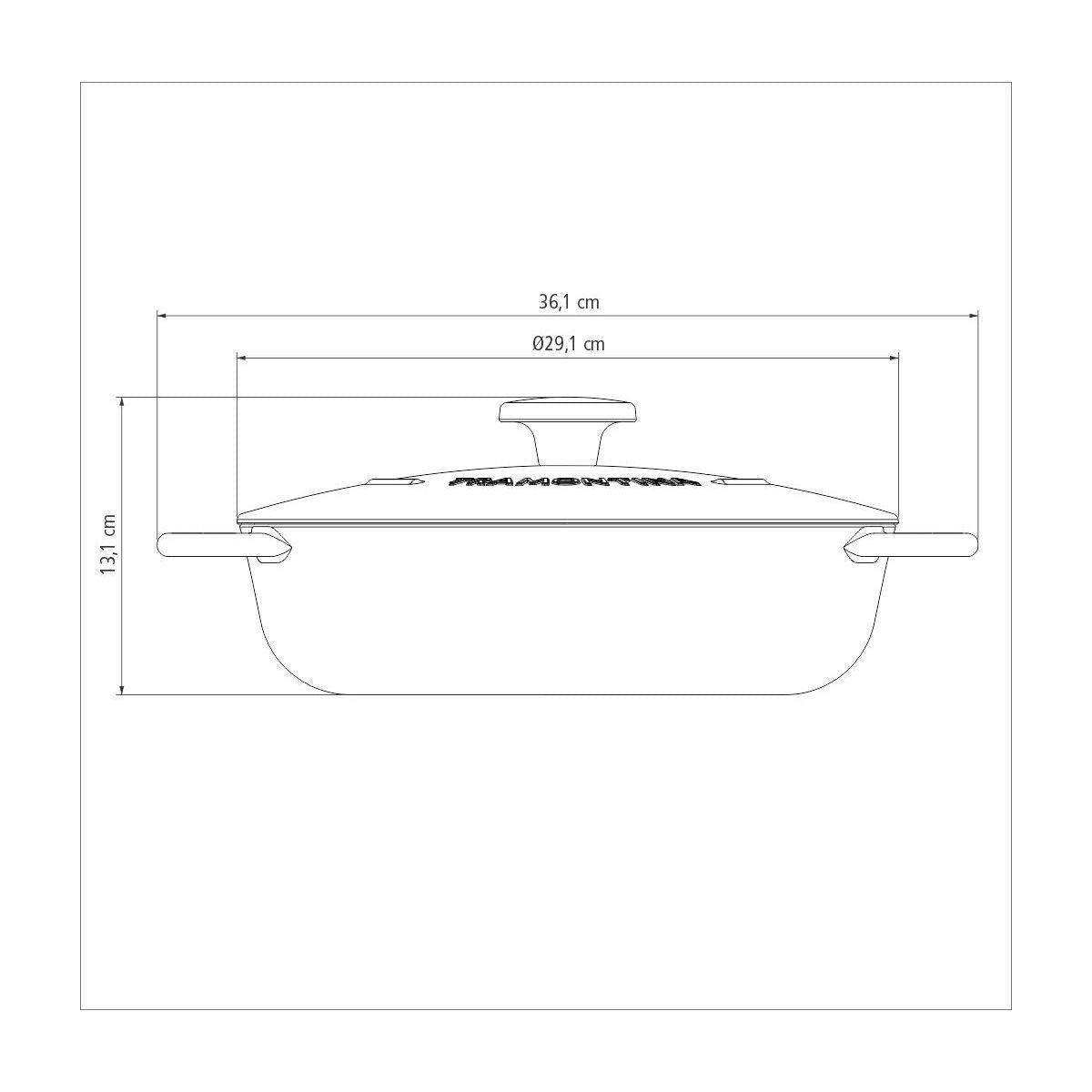 Fritadeira Tramontina Trento em Ferro Esmaltado com Revestimento Interno em Antiaderente Starflon Excelent 28 cm 4,1 L