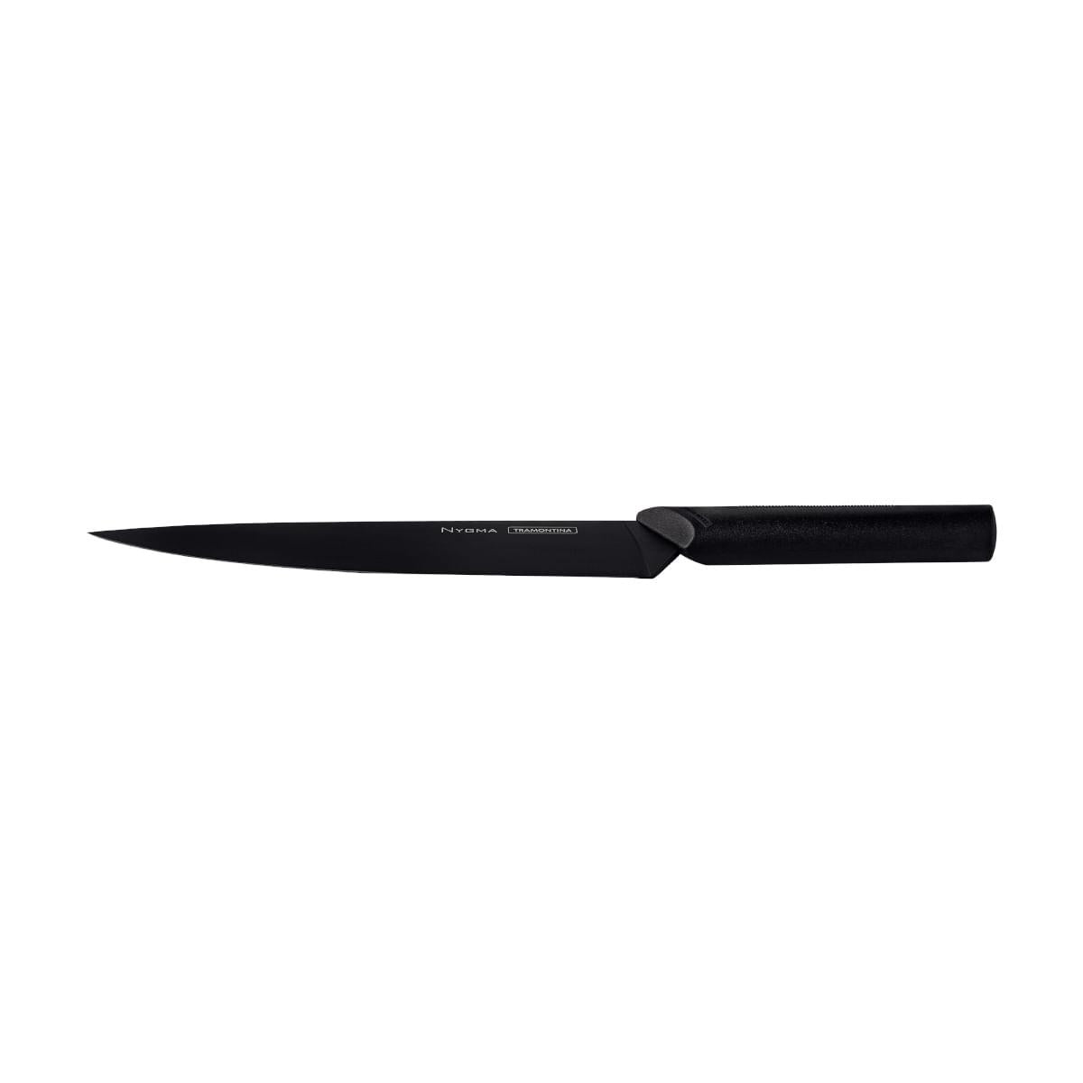 Faca Chef Tramontina Nygma em Aço Inox e Polipropileno Preto 8"