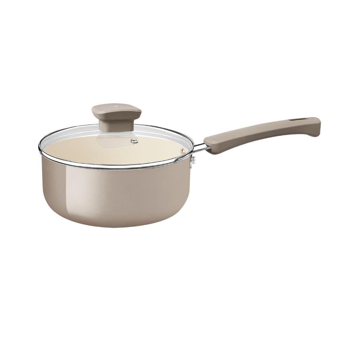 Panela Tramontina Veronese Alumínio e Cerâmica Bege 18cm 2 L