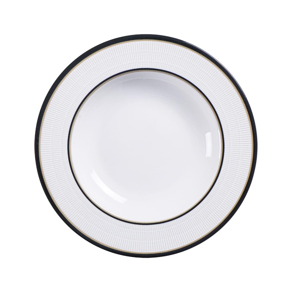 Aparelho de Jantar Tramontina Sienna em Porcelana Decorada 30 Peças