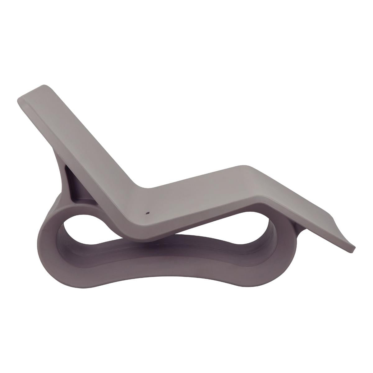 Espreguiçadeira Chaise Tramontina Octo em Polietileno Concreto Com Furo
