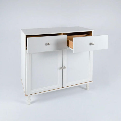 Aparador Buffet Ditália 2 Gavetas 2 Portas Branco R-629