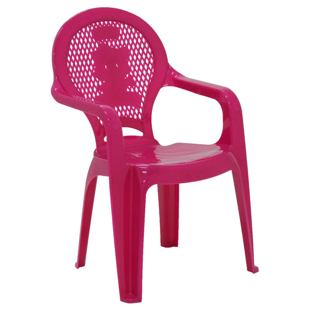 Cadeira Infantil Tramontina Catty Estampada em Polipropileno Rosa