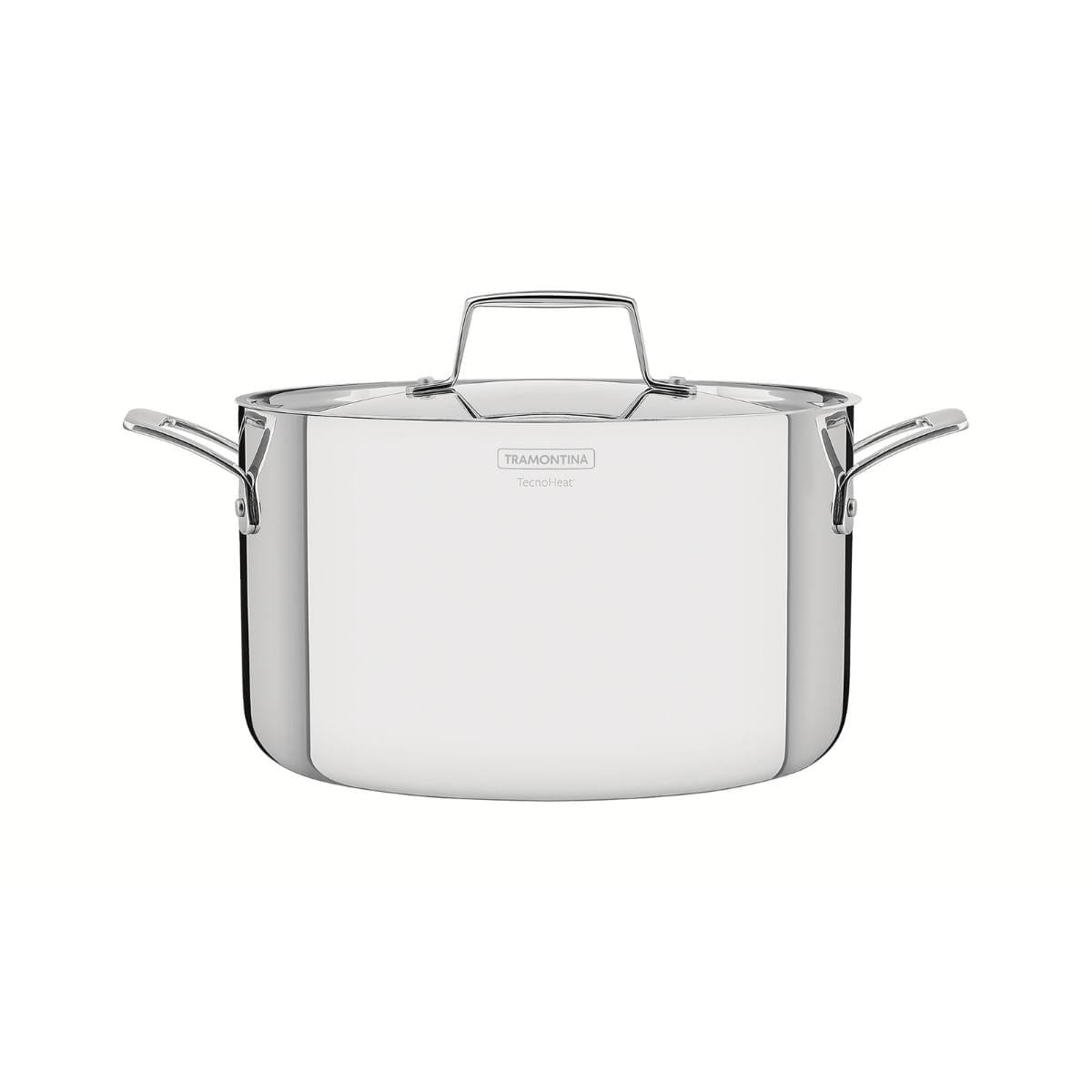 Caçarola Funda Tramontina Grano em Aço Inox 20cm 3,8L Indução