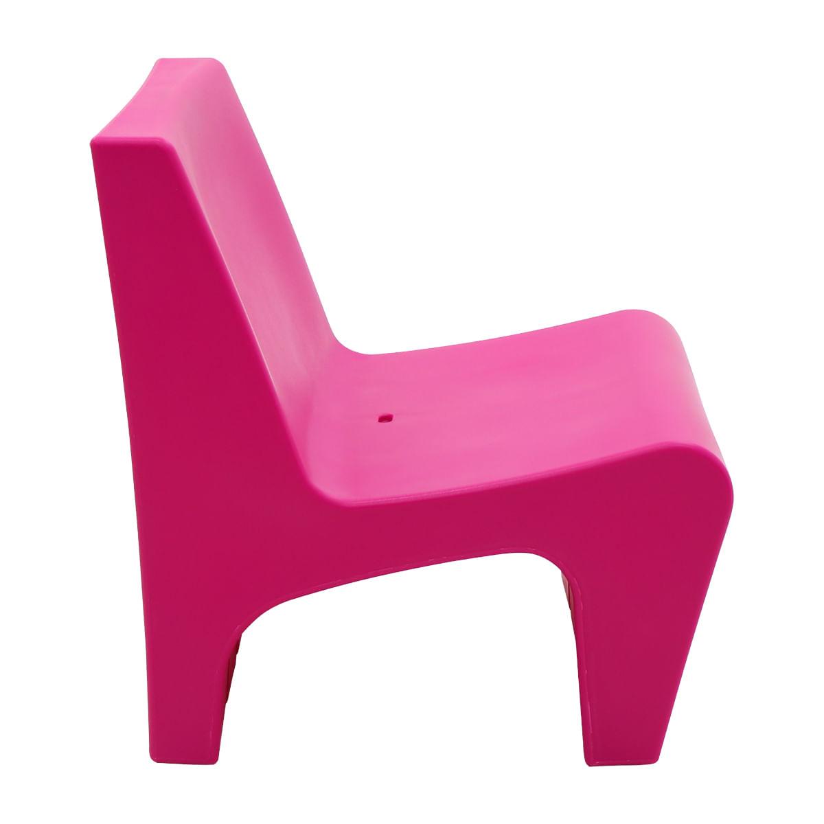 Poltrona Tramontina Berta em Polietileno Hot Pink