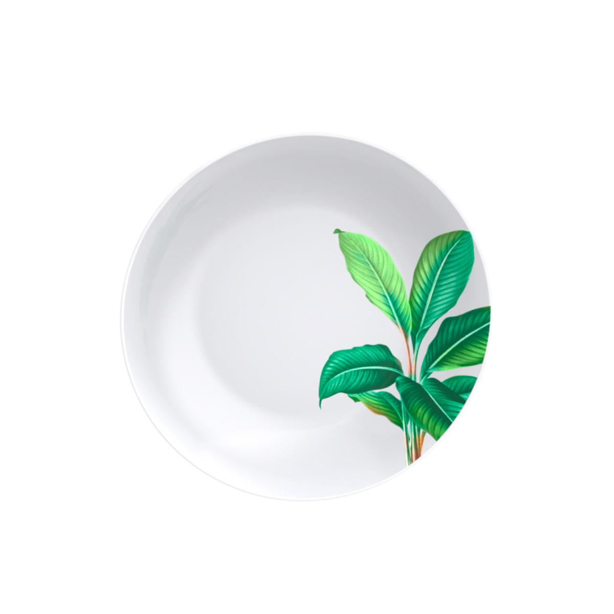 Jogo de Pratos Tramontina Graziela em Porcelana Decorada 12 Peças