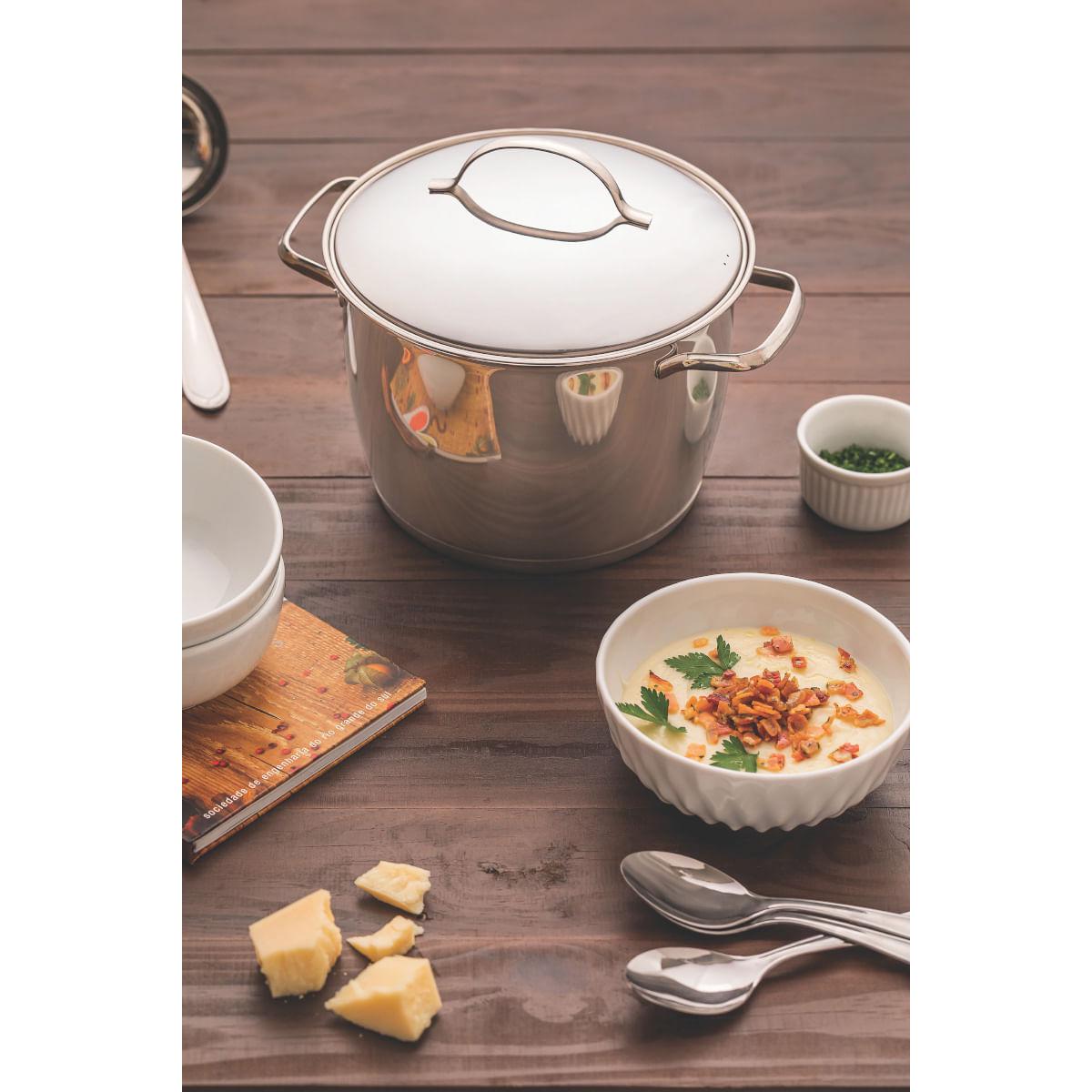 Caldeirão Tramontina Allegra Aço Inox 20 cm 4,4 Litros