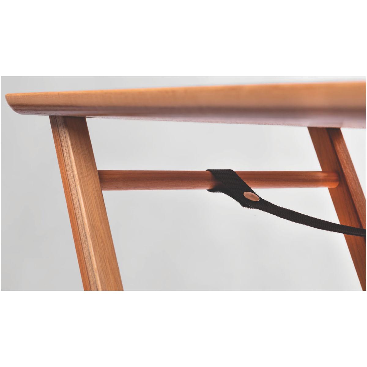 Bancada de Madeira Teca para Churrasco Tramontina 58x38x84 cm Natural