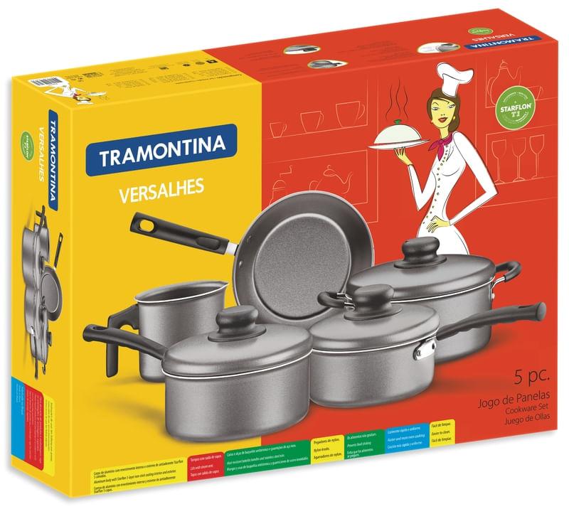 Conjunto de Panelas Alumínio 5 Peças VERSALHES Tramontina 20699080