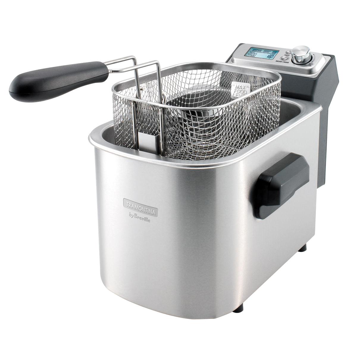 Fritadeira Elétrica Tramontina by Breville Smart em Aço Inox 7 Funções 4 L 220 V