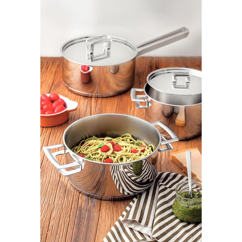 Caçarola Funda Tramontina Brava Aço Inox 16 cm 1,8 L
