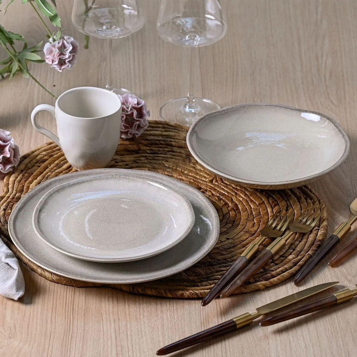 Aparelho de Jantar 16 Peças Daily Natural Off White Porto Brasil