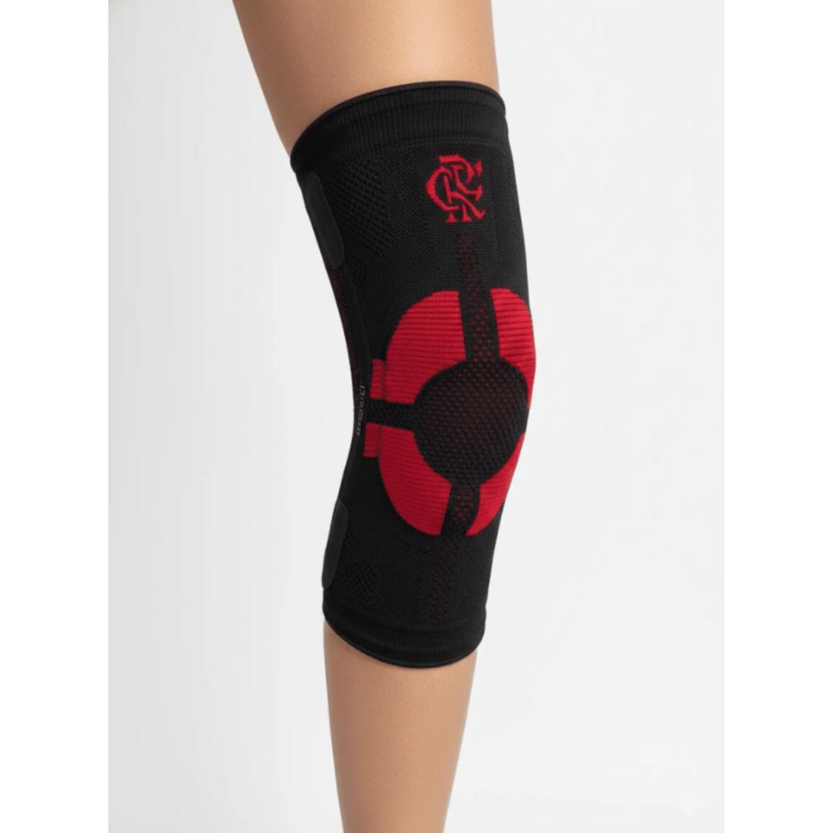 Joelheira PRO N1 Sport Flamengo Vermelho e Preto Tamanho M