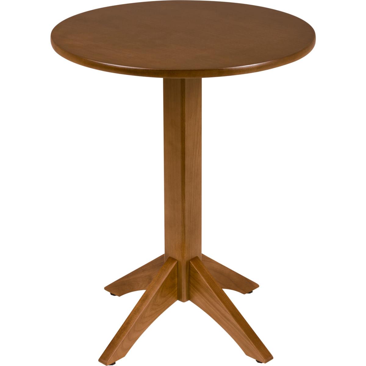 Mesa de Madeira Tramontina London Redonda em Tauarí Amêndoa 2 Lugares 60 cm