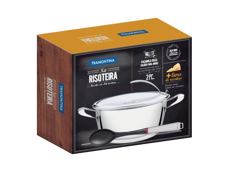 Jogo para Risoto Inox 2 peças Ventura Tramontina 65360314