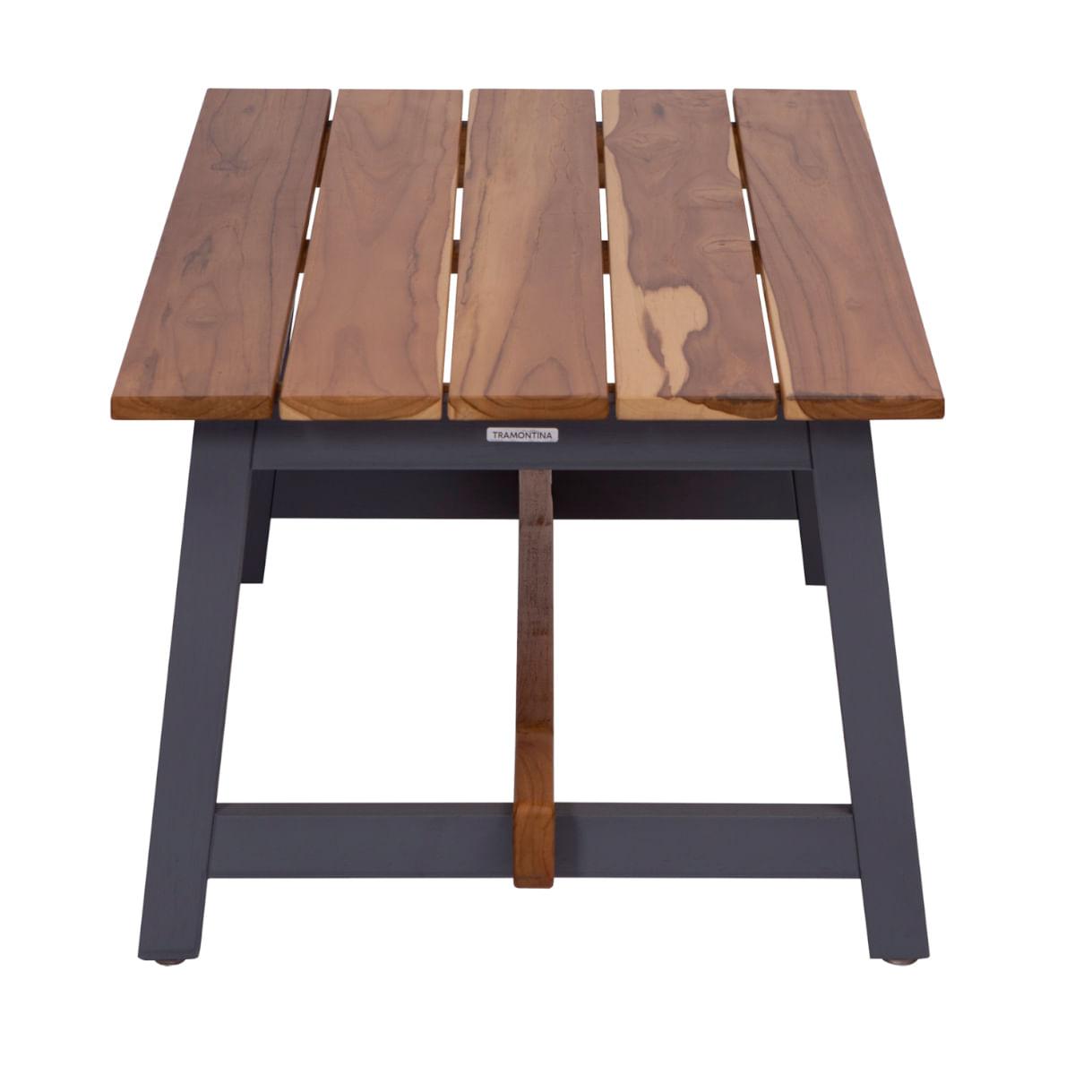 Mesa de Centro Tramontina Mistral em Madeira Teca e Tauari com Acabamento Envernizado 90 x 52 cm