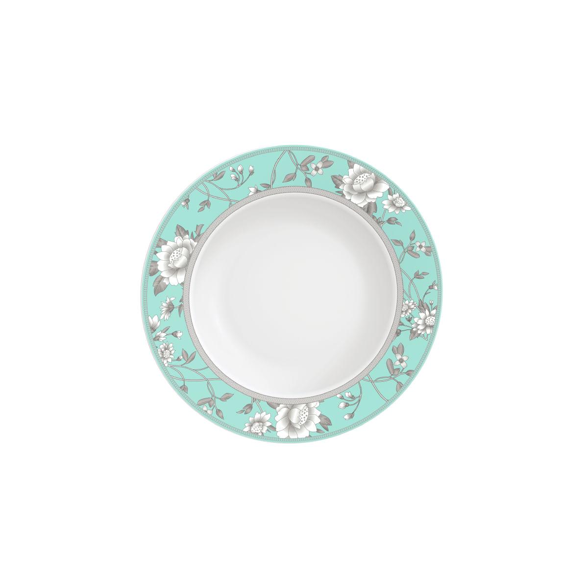 Aparelho de Jantar Tramontina Helen em Porcelana Decorada 20 Peças
