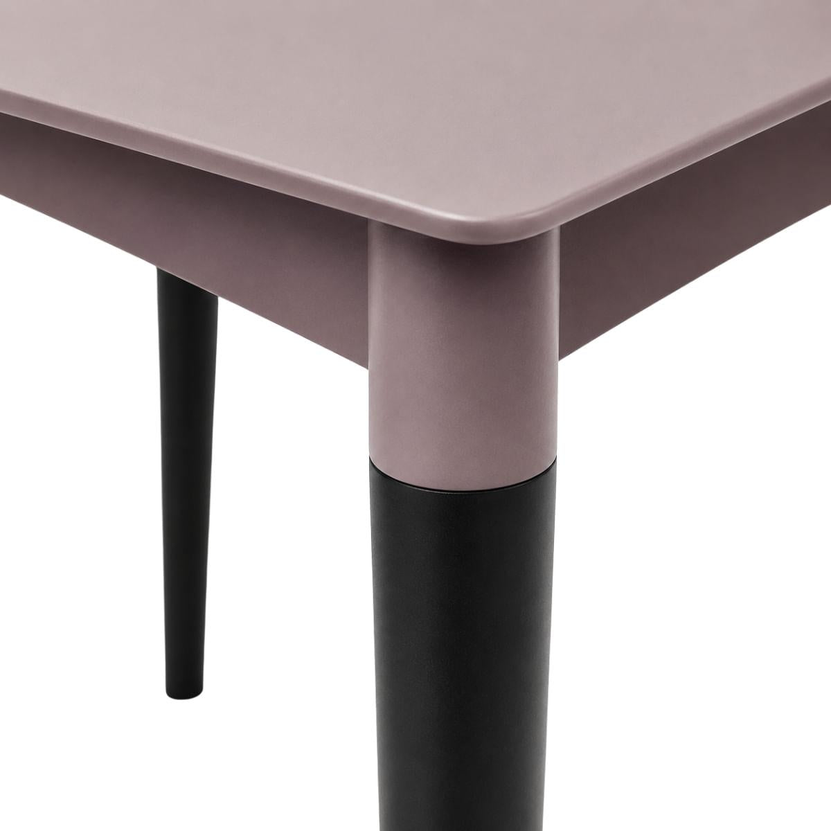 Mesa Tramontina Diana Camurça 70cm em Polipropileno com Pés de Madeira