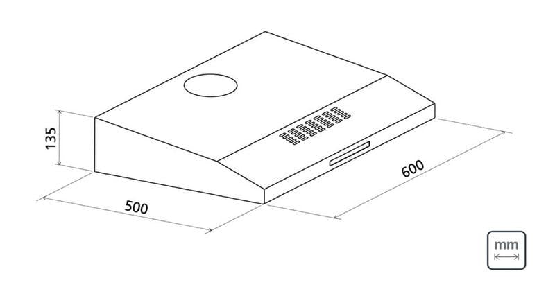 Depurador Aço Inox Compact 60 cm 110V Tramontina 94810110