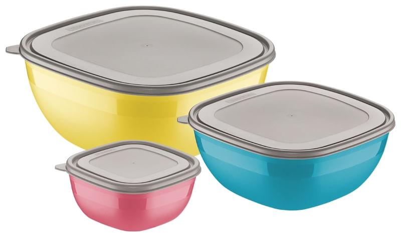 Conjunto de potes 3 peças Mix Color Tramontina 25099953