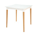 Mesa Tramontina Diana Branca 70 x 70 cm em Polipropileno com Pernas de Madeira