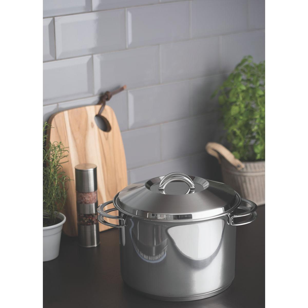 Caldeirão Tramontina Solar Aço Inox Fundo Triplo 28cm 15,7 Litros