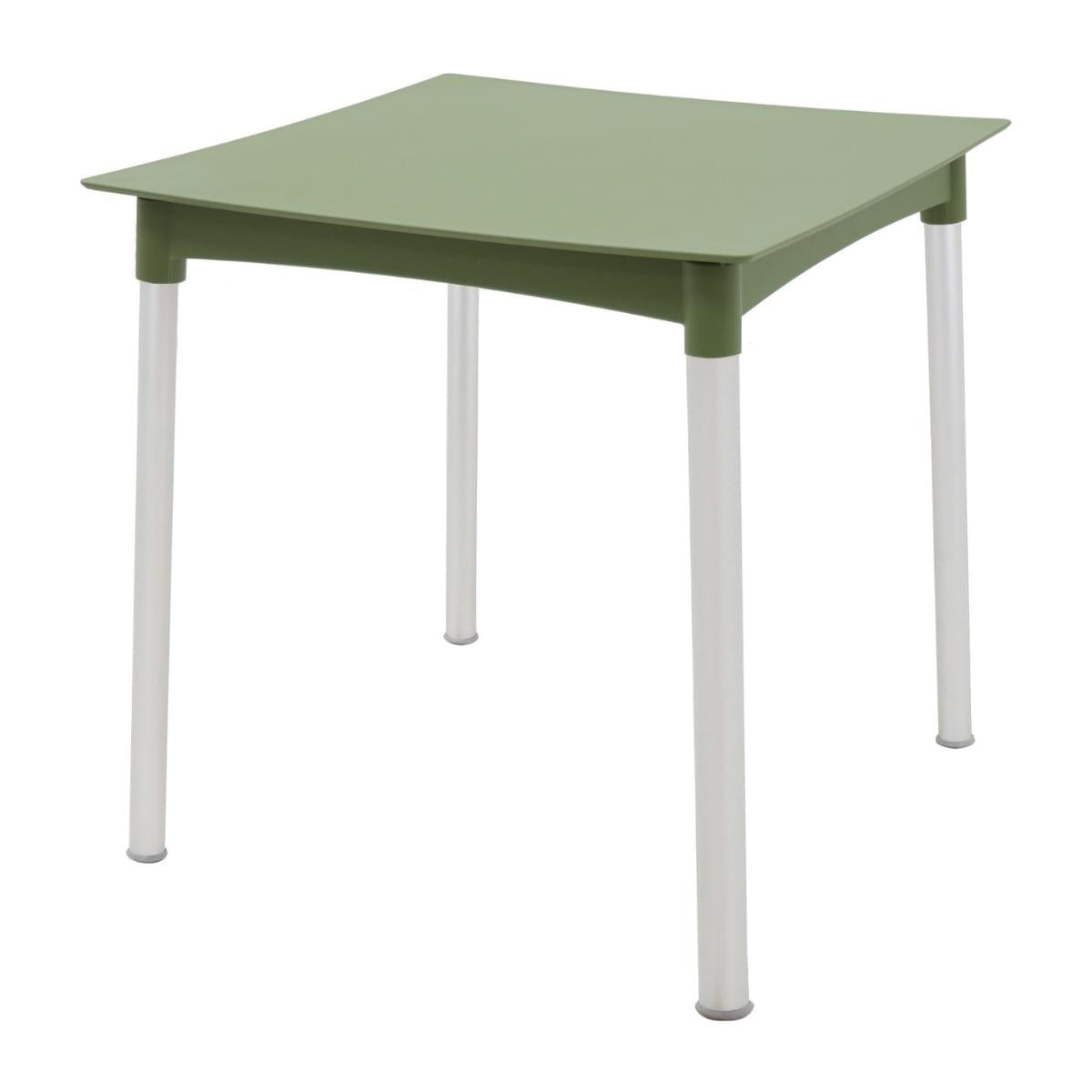 Mesa Tramontina Diana Verde Oliva 70cm em Polipropileno Pernas de Alumínio