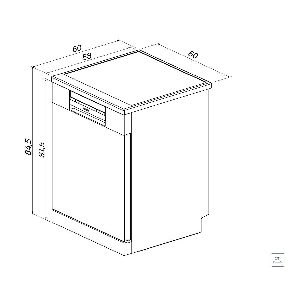 Lava-Louças Tramontina Inox 14 Serviços SB14X 60 com 6 Programas e 4 Funções 220 V