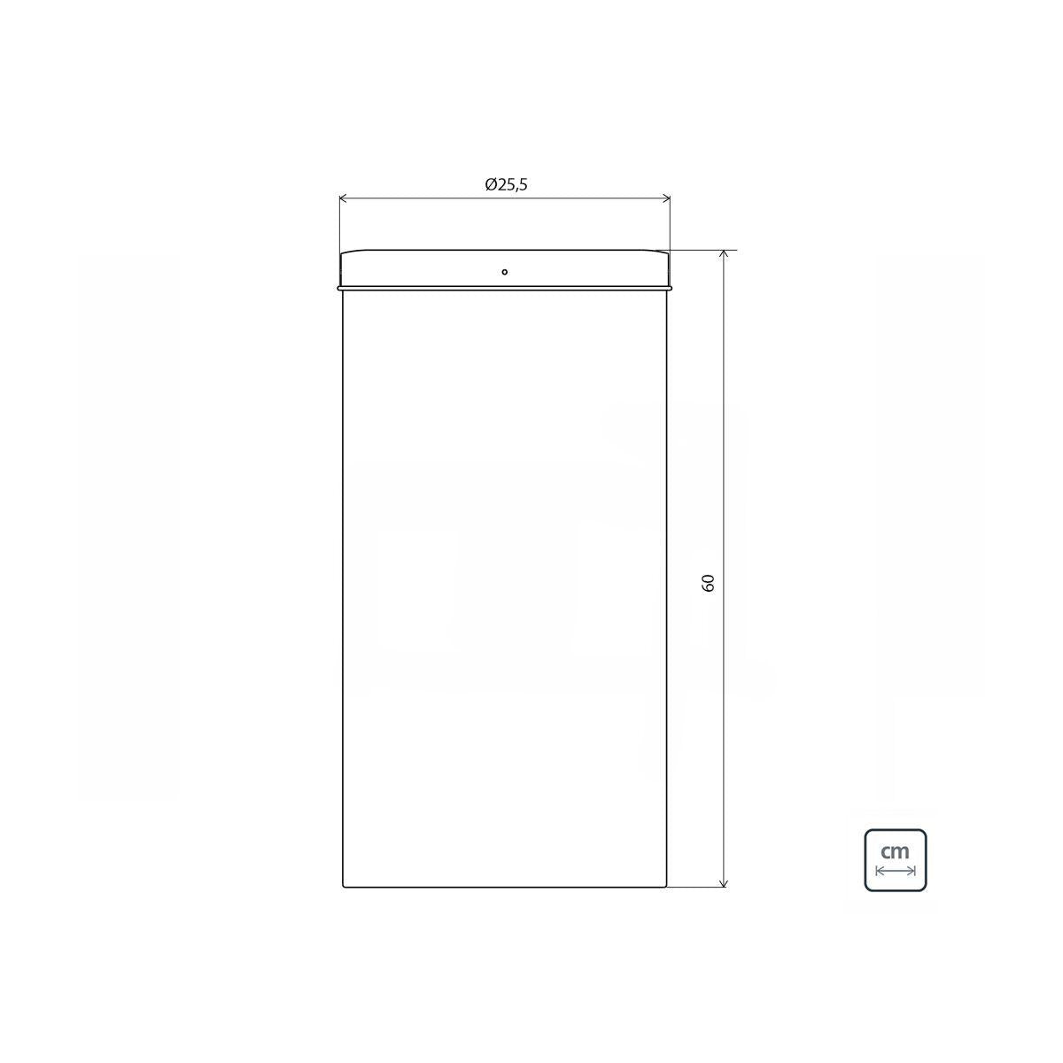 Lixeira Inox Tramontina Swing Scotch Brite e Tampa Basculante 30 Litros