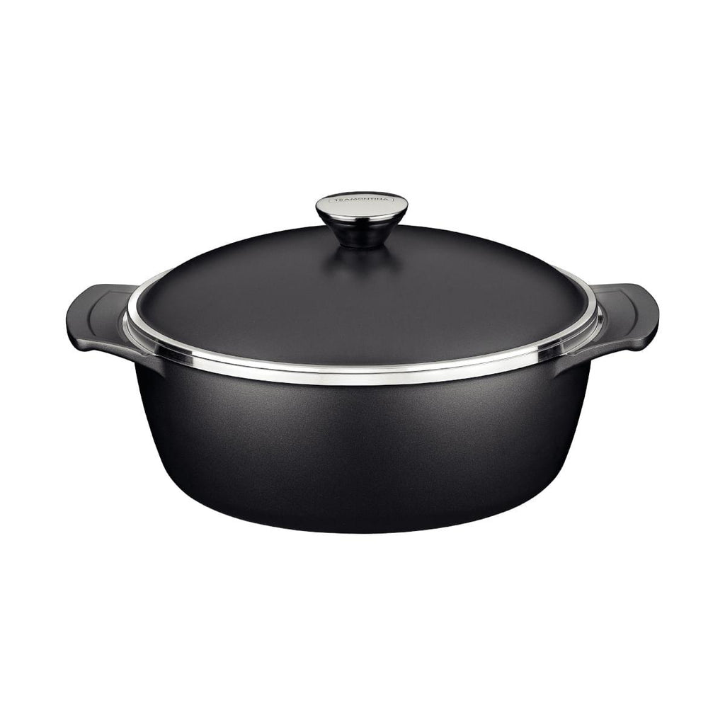 Caçarola Tramontina Lyon em Alumínio Starflon 26 cm 4,6 Litros Preto