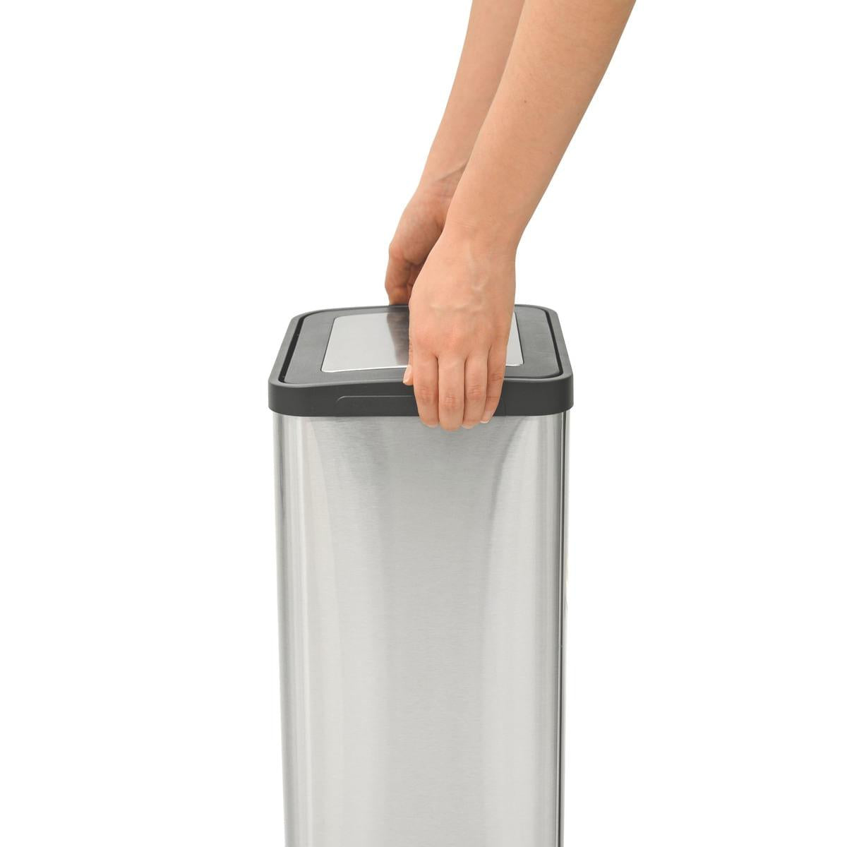 Lixeira Inox com Pedal Tramontina 15 Litros Quadratta Scotch Brite