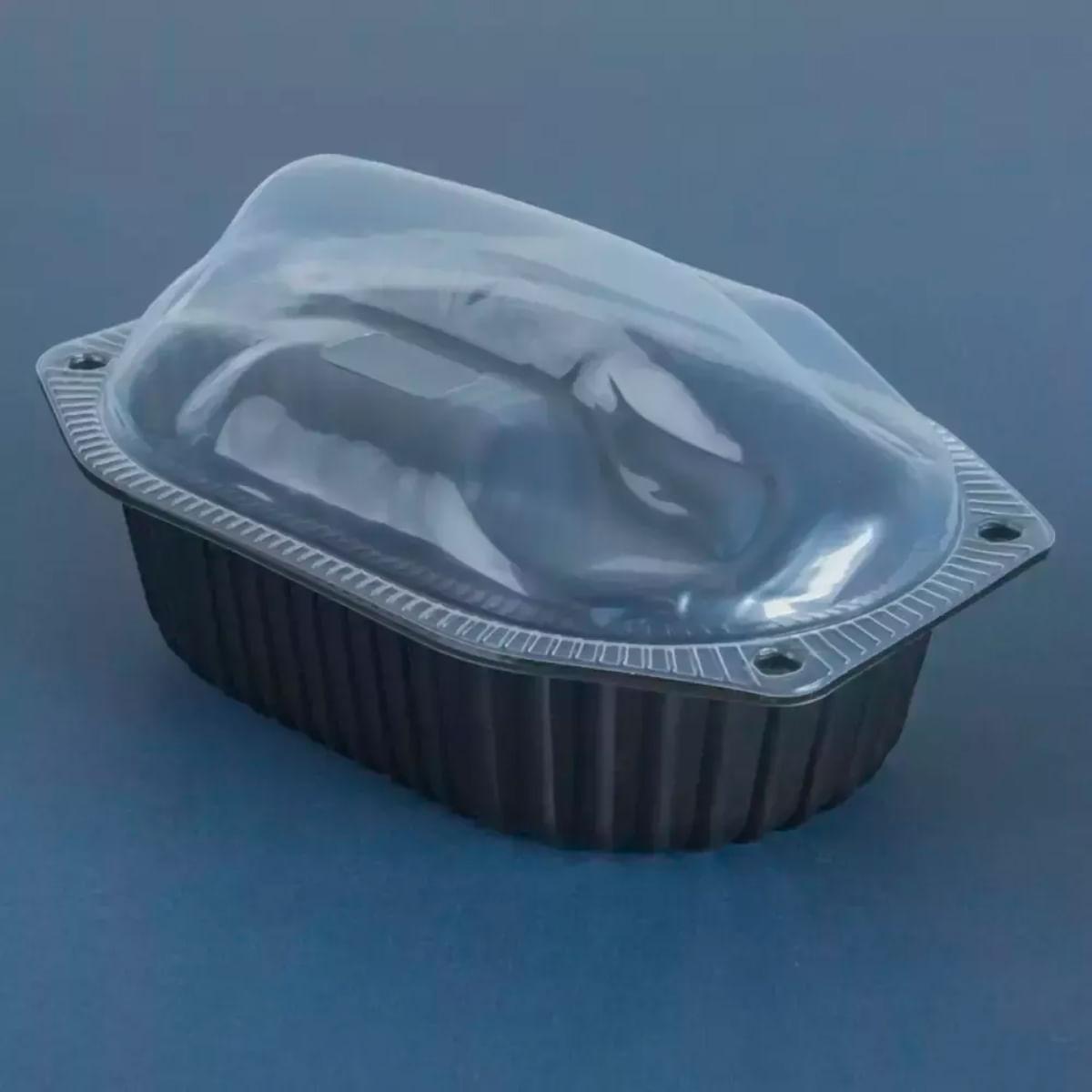 100un Embalagem para Frango Assado G100 Preto Galvanotek