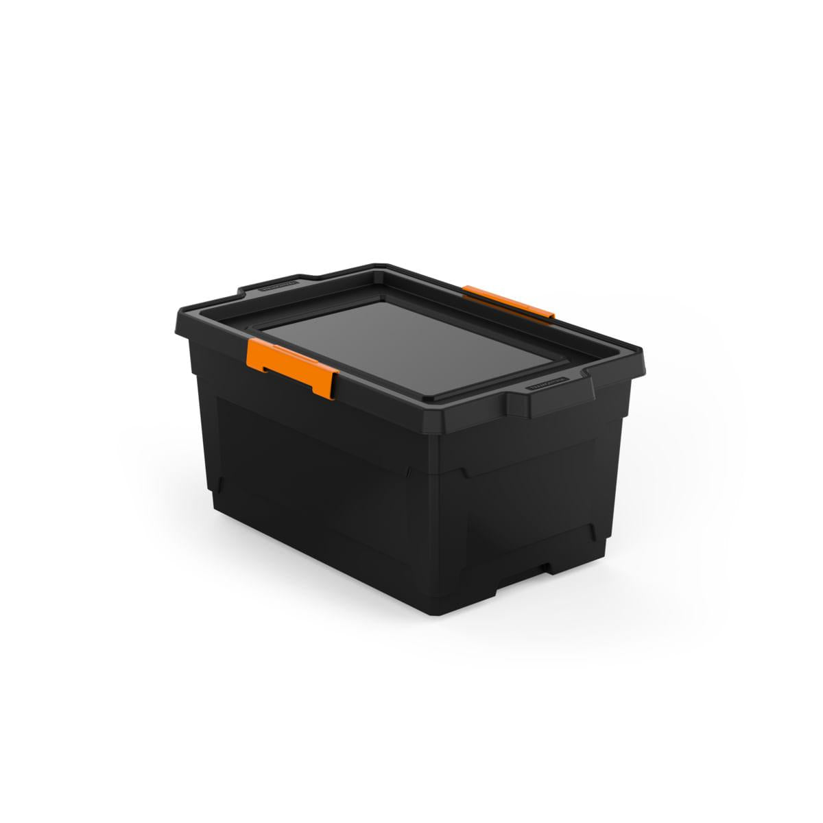 Caixa Organizadora Tramontina T-Force 60L em Polipropileno Preto