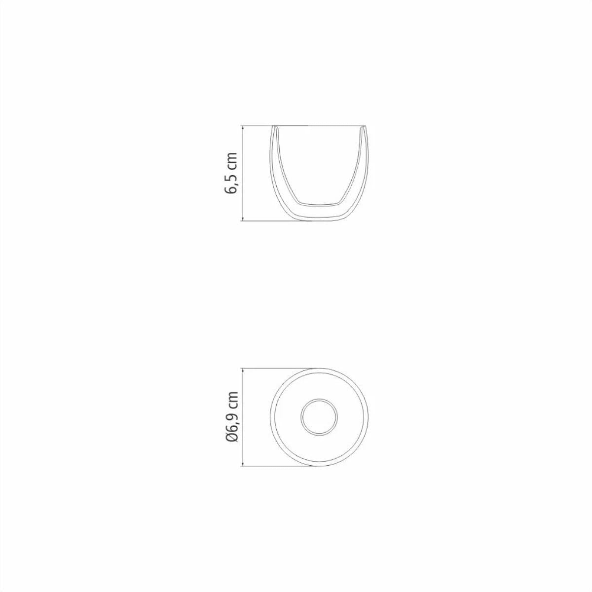 Conjunto de Xícaras Tramontina para Café 0,11 L com Vidro Duplo 2 Peças
