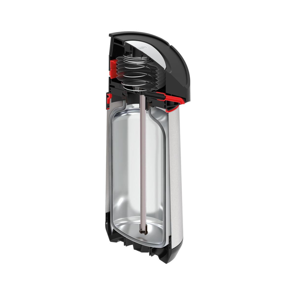 Garrafa Térmica Tramontina 1,2 Litros Exata em Aço Inox com Ampola de Vidro