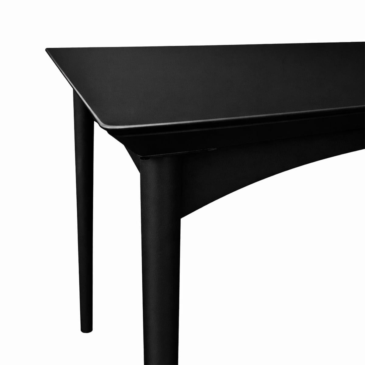 Mesa para 4 Lugares Desmontável Júpiter 70cm em Polipropileno Preto Acrilys